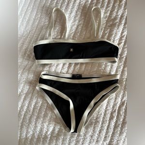 CHANEL Black and White Bikini